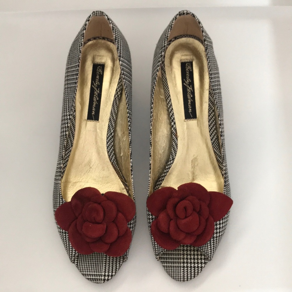 Beverly Feldman Peep Toe Wedge